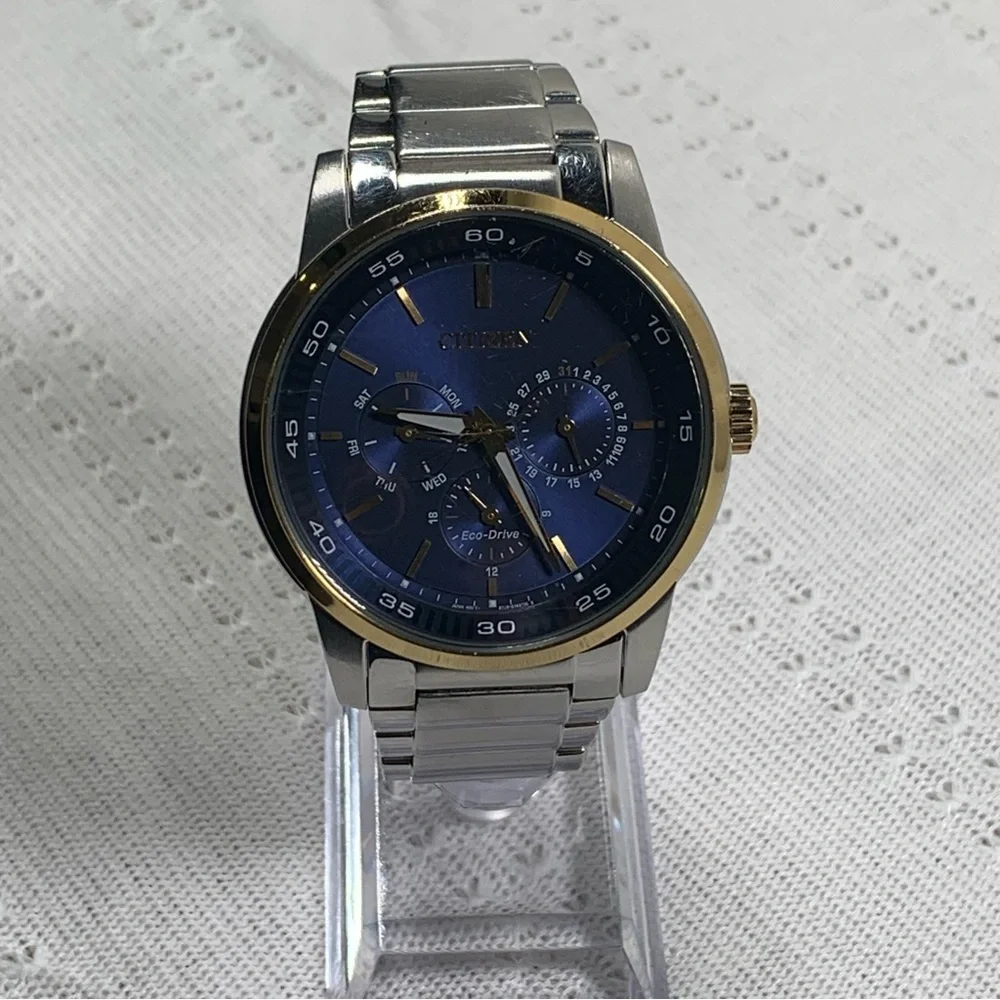 Citizen Eco-Drive Blue Faced Wrist Watch